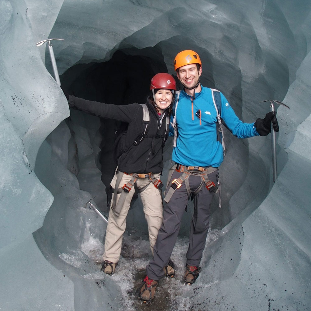 …ice climbing in Iceland…